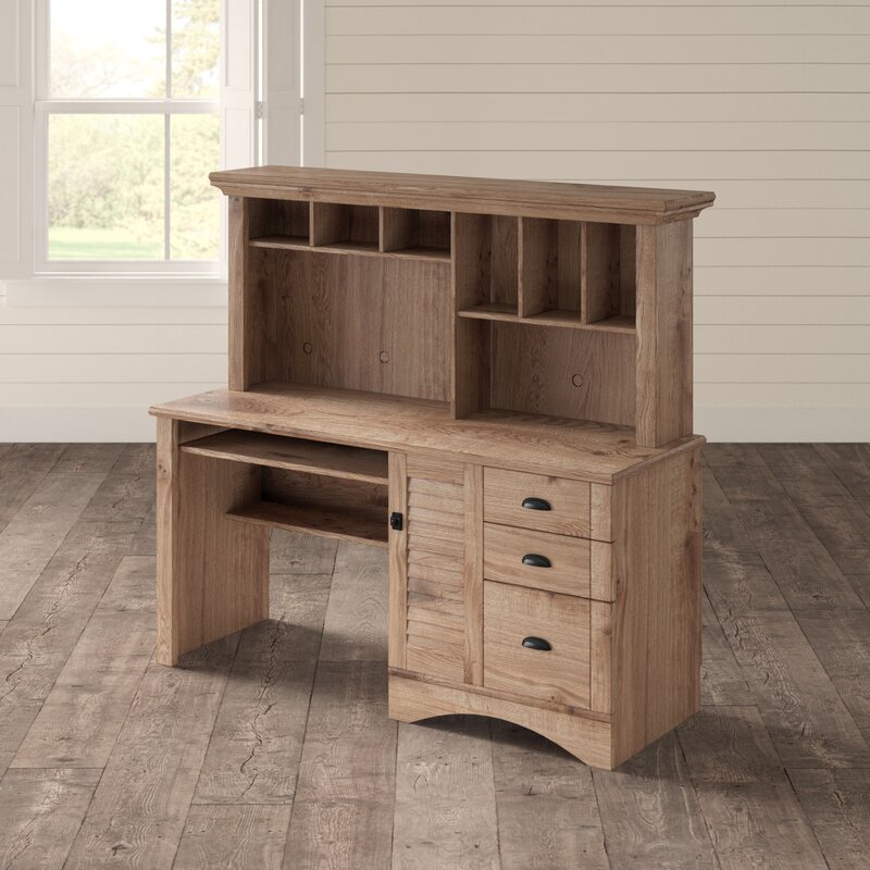 Beachcrest Home Pinellas Desk With Hutch & Reviews | Wayfair